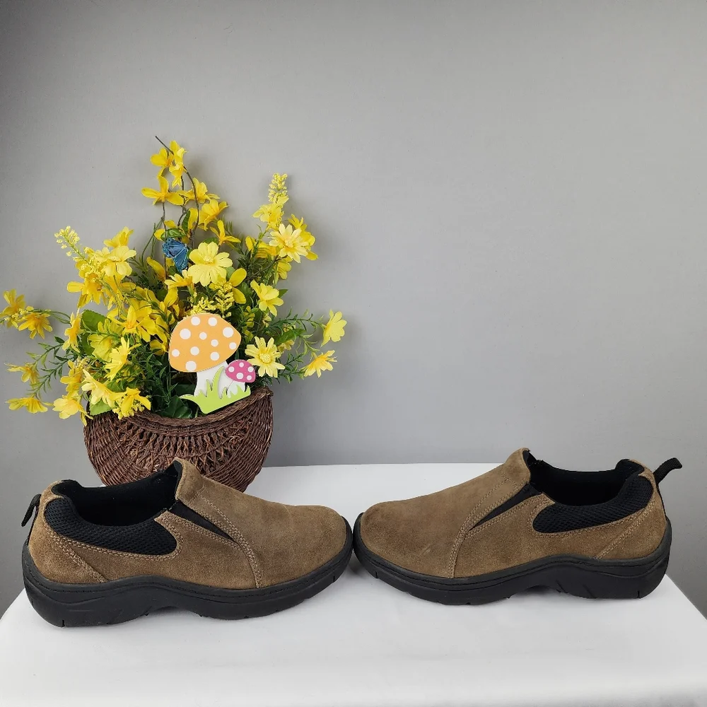 Northern Territory Men's Brown Learher Slip-On Loafer Shoes Sz 9